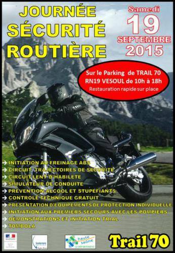 Journée sécurité moto du 19 septembre 2015