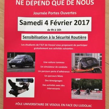 Journée porte ouverte de l'IUT de Vaivre le 4 février 2017